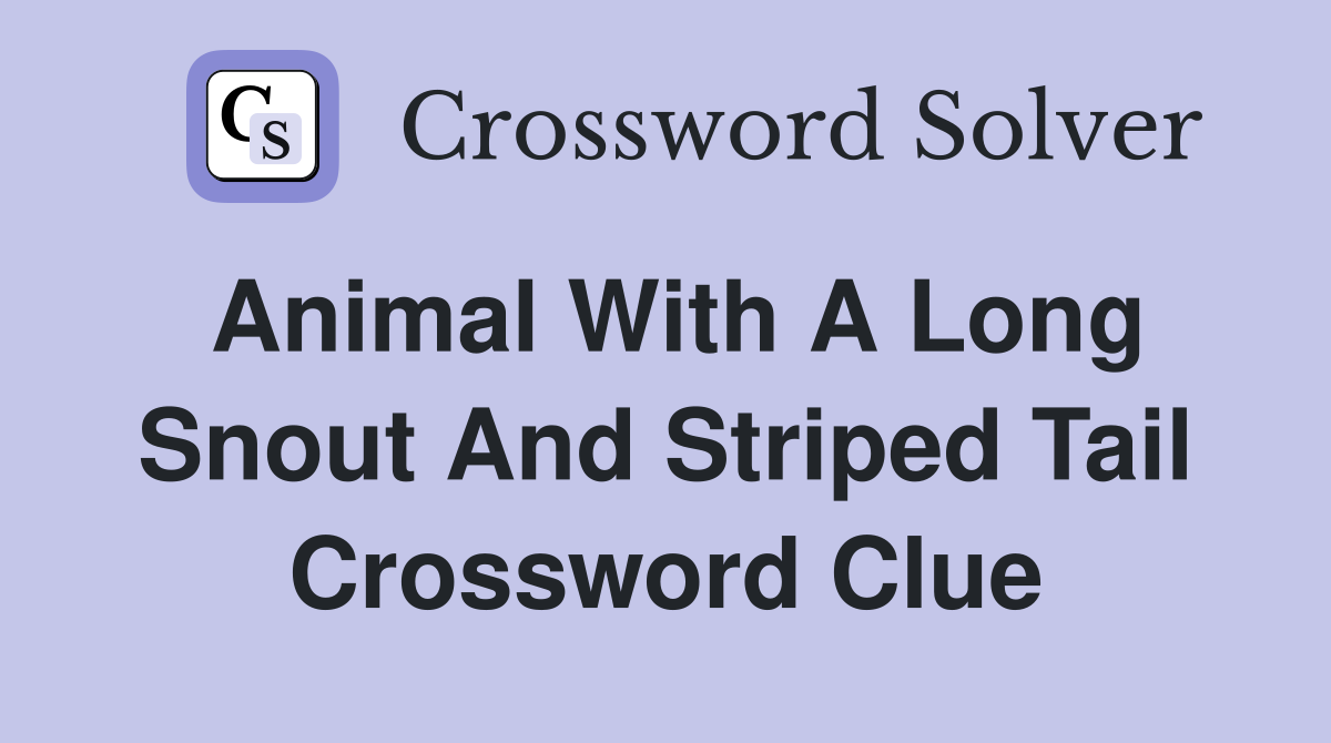 Anteater Banded Crossword Clue Sale Online | head.hesge.ch